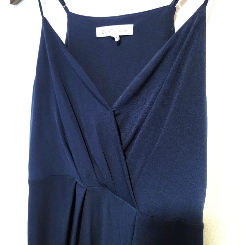 BCBGeneration Navy Blue Cocktail Mini Dress Size Medium - Picture 3 of 10